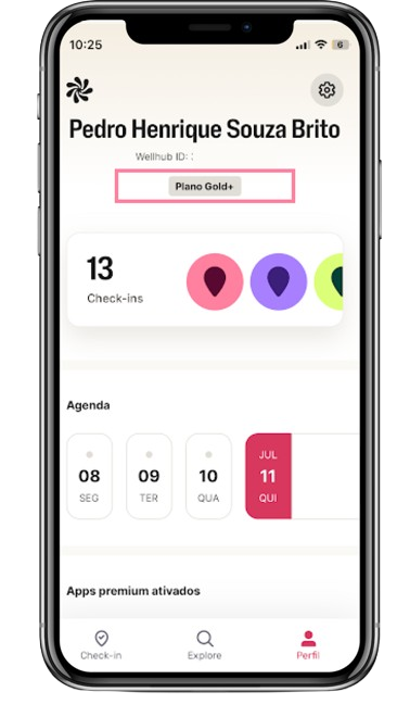 App da plataforma com conta ativa — igual à de um funcionário CLT
